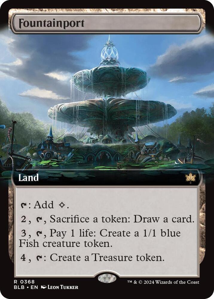 Fountainport 368 (Bloomburrow)  - Extended Art | Good Games Cannington