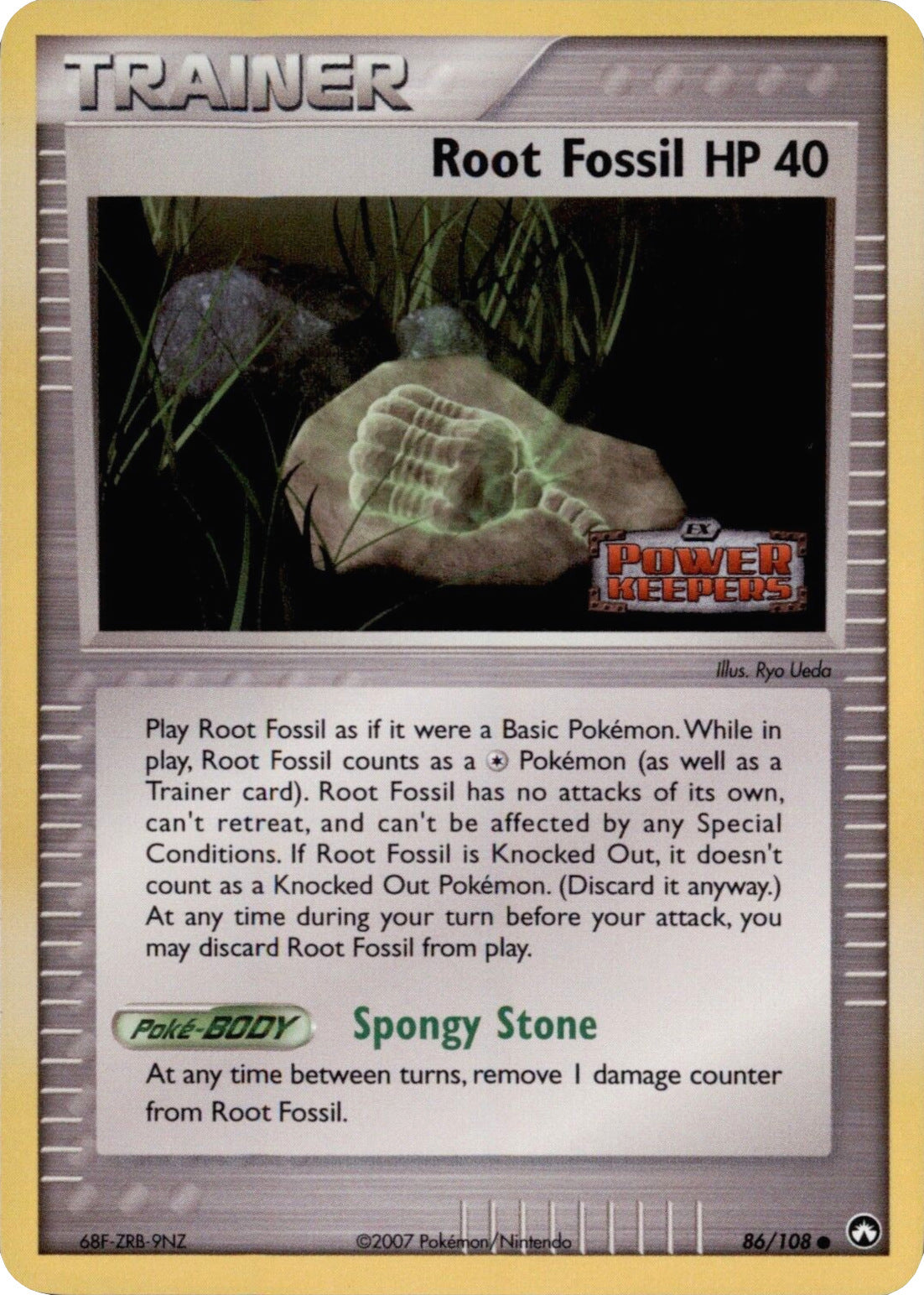 Root Fossil (86/108) (Stamped) [EX: Power Keepers] | Good Games Cannington