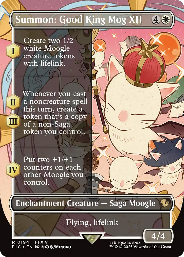 Summon: Good King Mog XII (Borderless) [FINAL FANTASY Commander] | Good Games Cannington