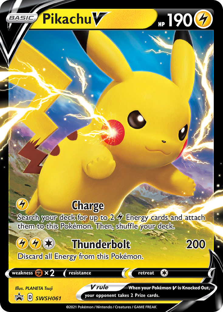 Pikachu V (SWSH061) [Sword & Shield: Black Star Promos] | Good Games Cannington