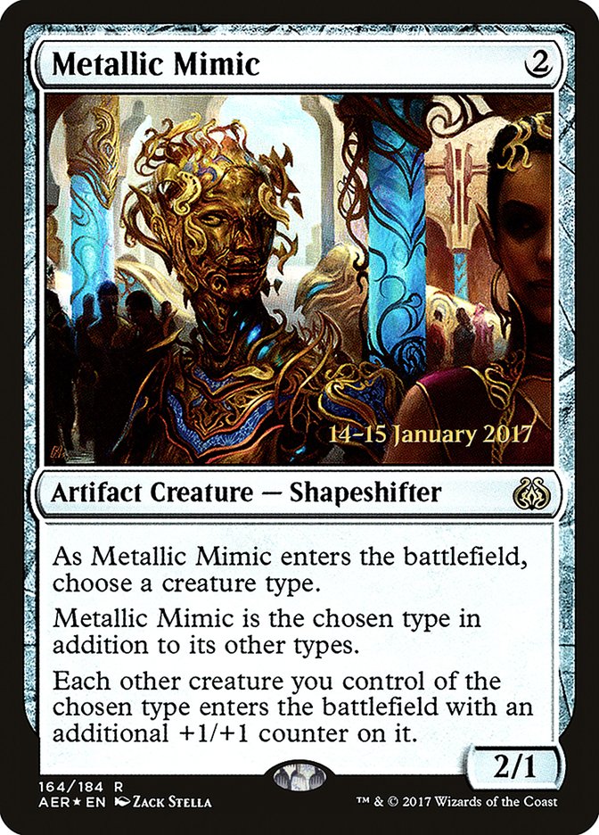 Metallic Mimic [Aether Revolt Prerelease Promos] | Good Games Cannington