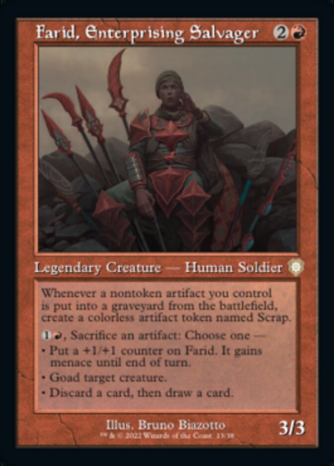 Farid, Enterprising Salvager (Retro) [The Brothers' War Commander] | Good Games Cannington