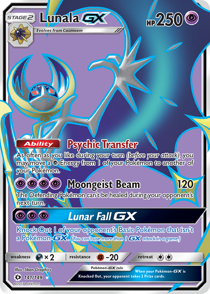 Lunala GX (141/149) [Sun & Moon: Base Set] | Good Games Cannington