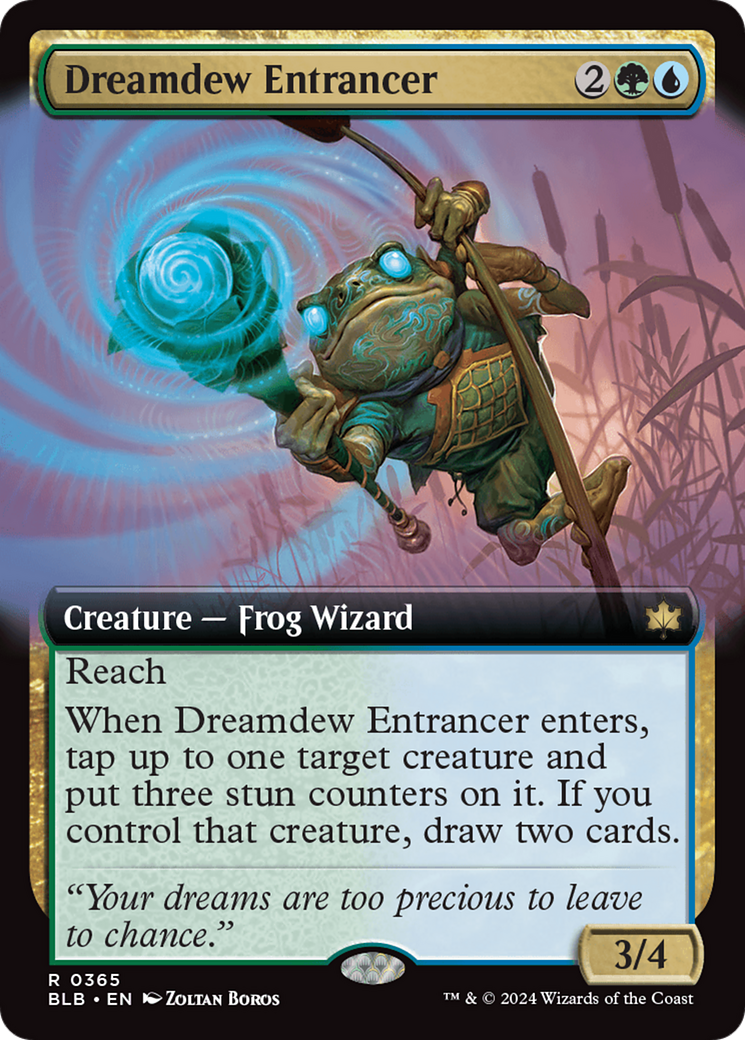 Dreamdew Entrancer (Extended Art) [Bloomburrow] | Good Games Cannington