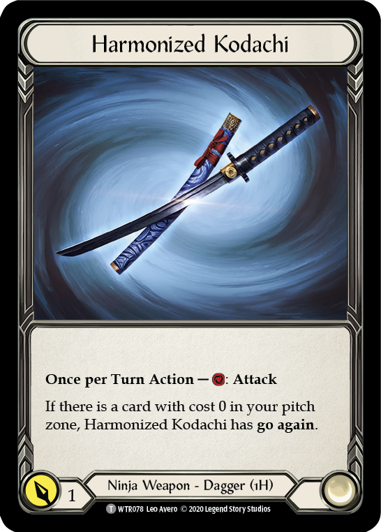 Harmonized Kodachi // Rhinar, Reckless Rampage [U-WTR078 // U-WTR001] (Welcome to Rathe Unlimited)  Unlimited Normal | Good Games Cannington