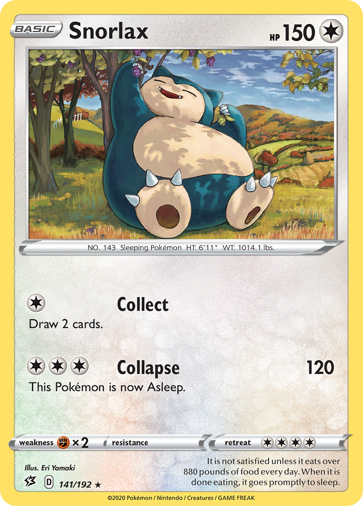Snorlax (141/192) (Cosmos Holo) [Sword & Shield: Rebel Clash] | Good Games Cannington