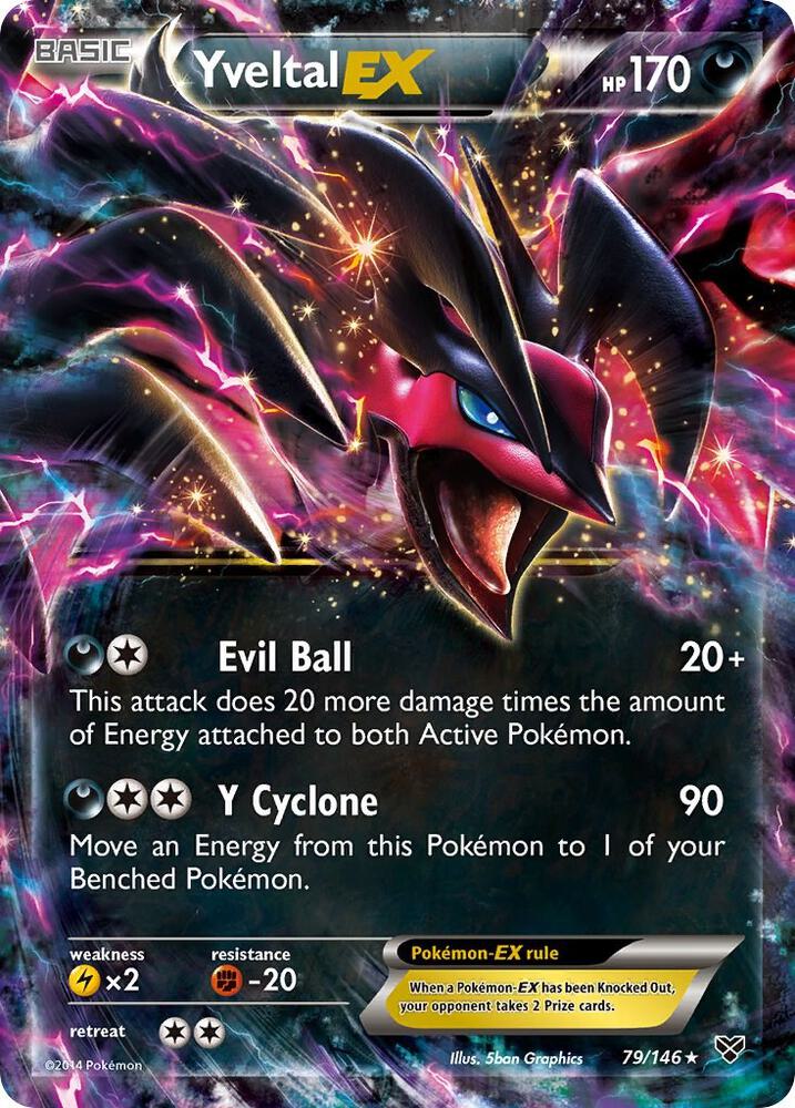 Yveltal EX 079/146 (XY Base Set)  - Holofoil | Good Games Cannington