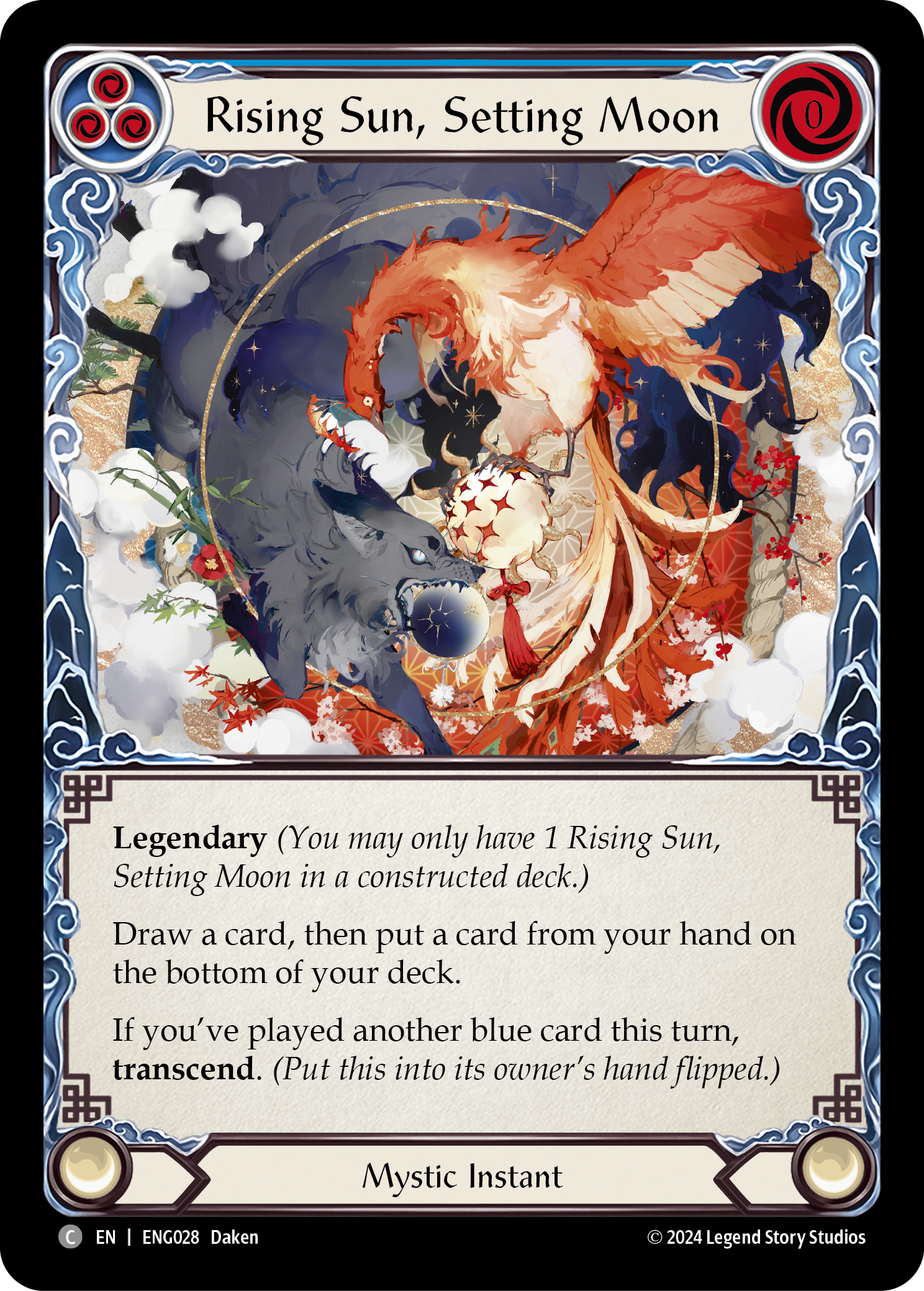 Rising Sun, Setting Moon [ENG028] (Part the Mistveil Enigma Blitz Deck) | Good Games Cannington