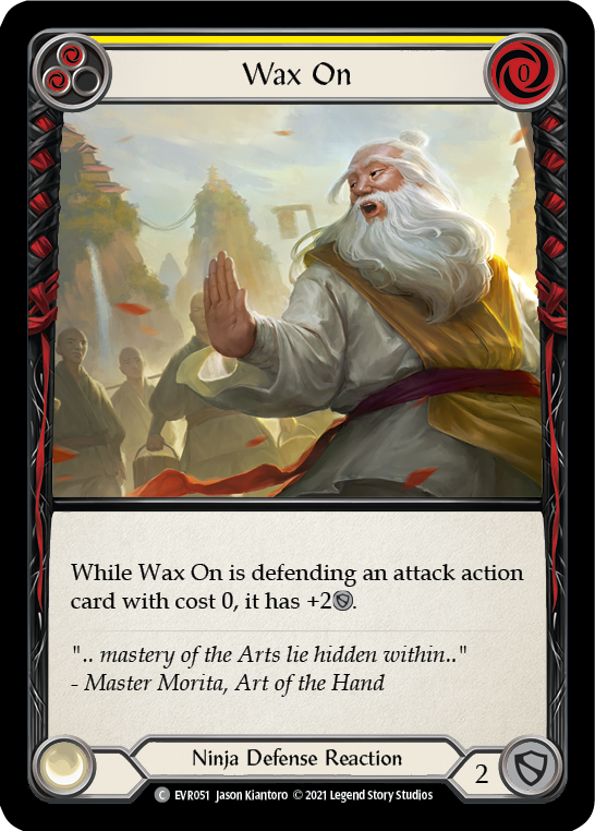Wax On (Yellow) [EVR051] (Everfest)  1st Edition Rainbow Foil | Good Games Cannington