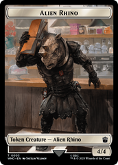 Alien Rhino // Mutant Double-Sided Token [Doctor Who Tokens] | Good Games Cannington