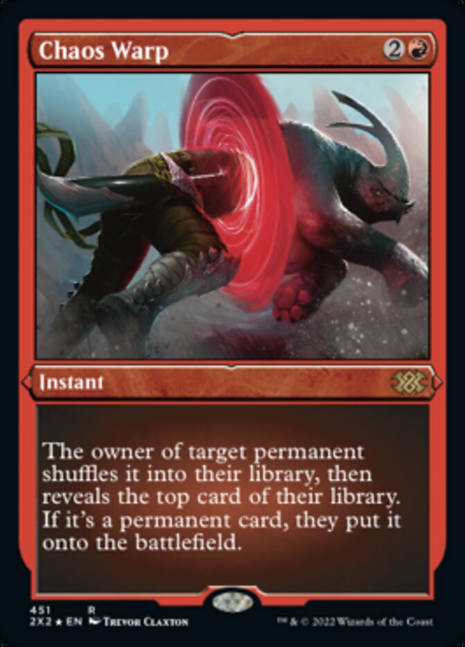 Chaos Warp (Foil Etched) [Double Masters 2022] | Good Games Cannington