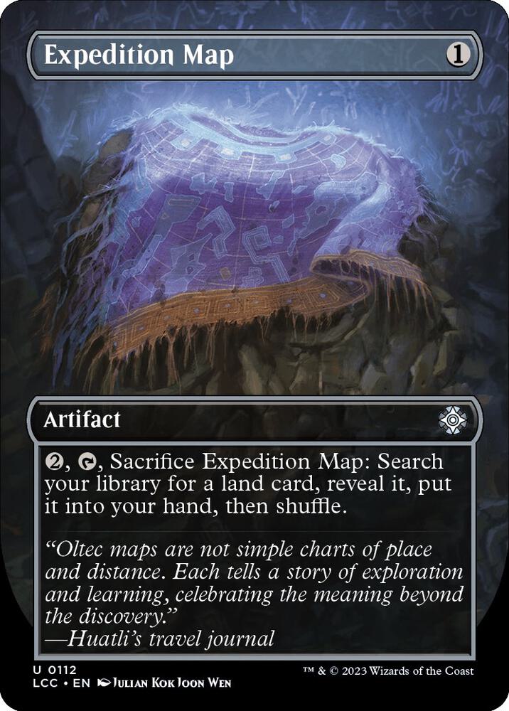 Expedition Map Borderless 112 (Commander: The Lost Caverns of Ixalan)  - Foil | Good Games Cannington