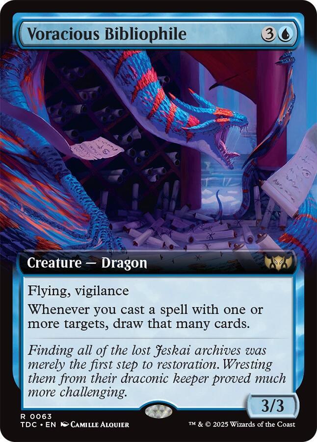 Voracious Bibliophile Extended Art 63 (Commander: Tarkir: Dragonstorm)  | Good Games Cannington