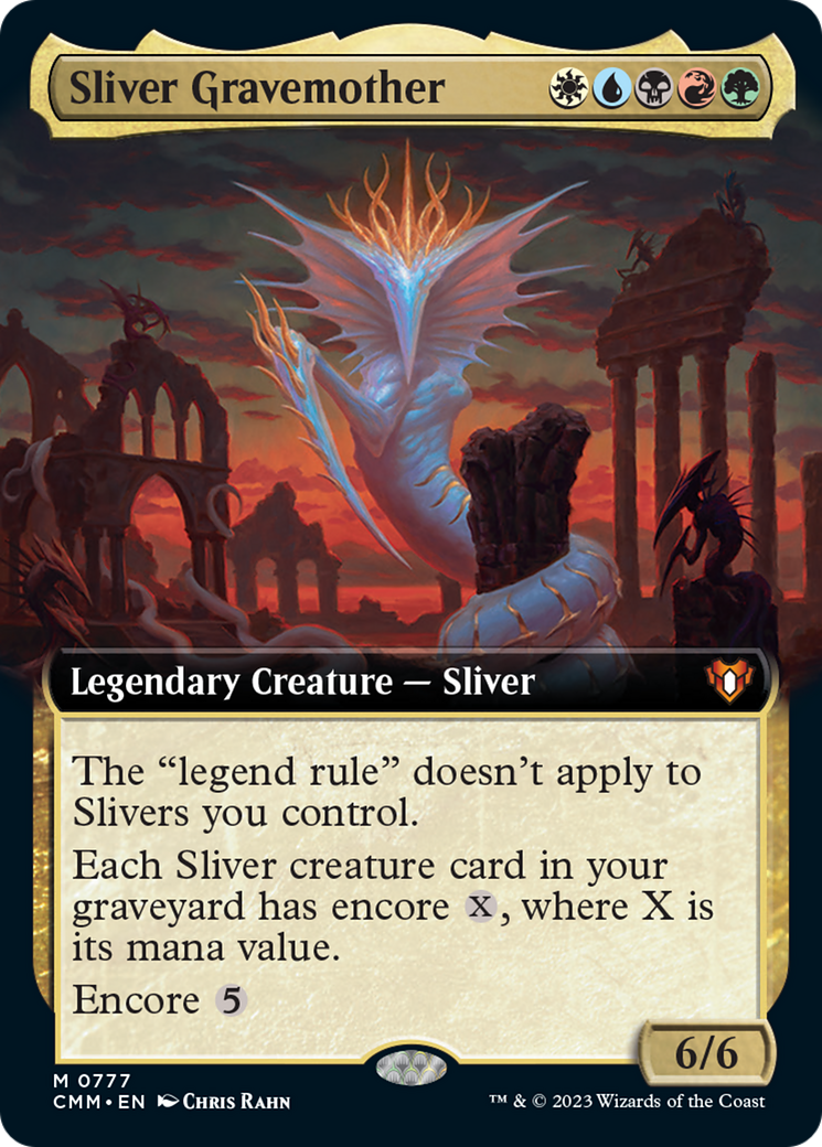 Sliver Gravemother (Extended Art) [Commander Masters] | Good Games Cannington