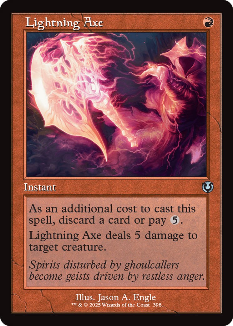 Lightning Axe (Retro Frame) [Innistrad Remastered] | Good Games Cannington