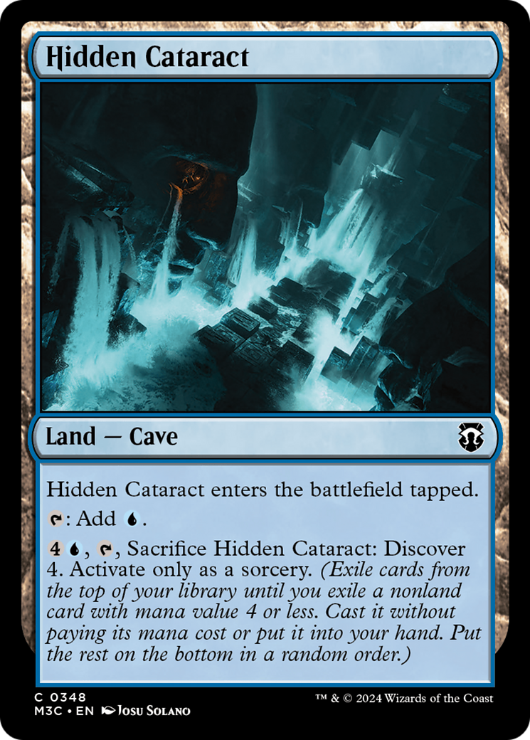 Hidden Cataract (Ripple Foil) [Modern Horizons 3 Commander] | Good Games Cannington