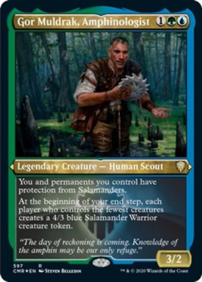 Gor Muldrak, Amphinologist (Etched) [Commander Legends] | Good Games Cannington