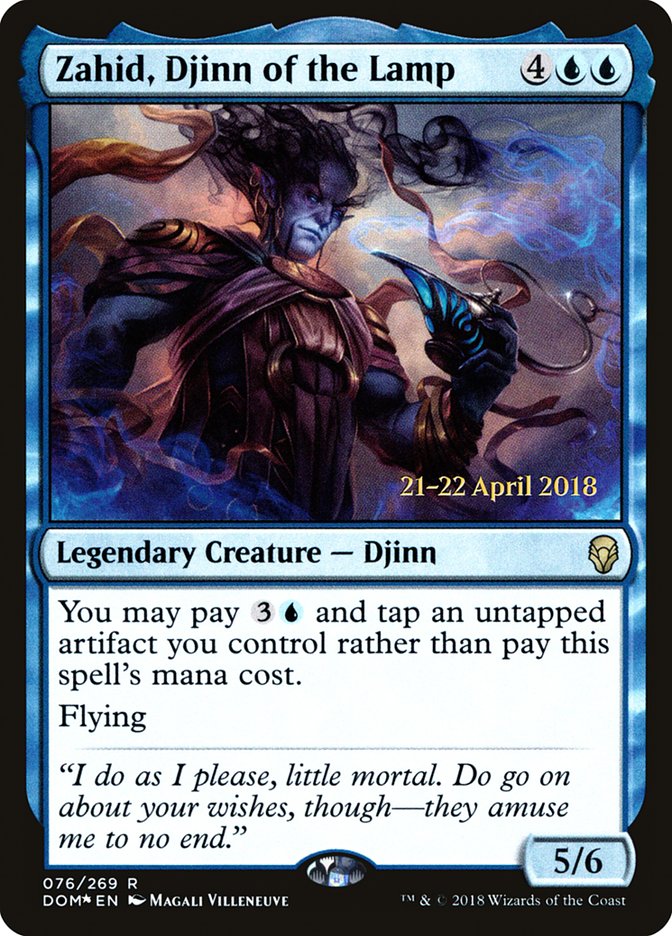 Zahid, Djinn of the Lamp [Dominaria Prerelease Promos] | Good Games Cannington