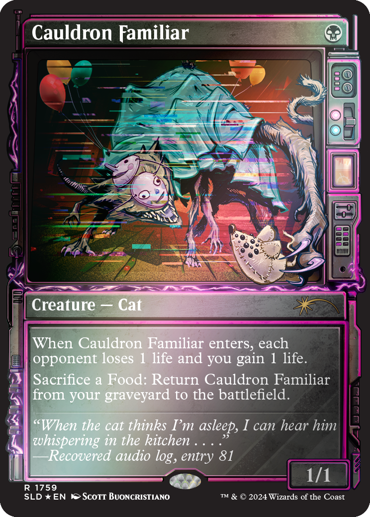 Cauldron Familiar (Rainbow Foil) [Secret Lair Drop Series] | Good Games Cannington