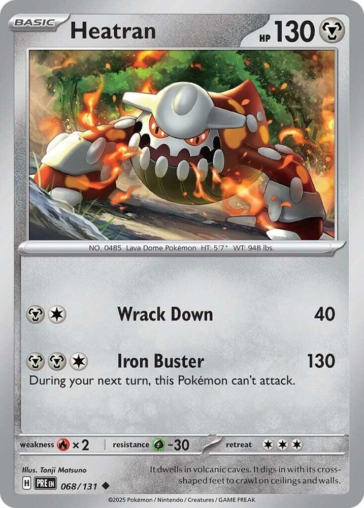 Heatran (068/131) [Scarlet & Violet: Prismatic Evolutions] | Good Games Cannington