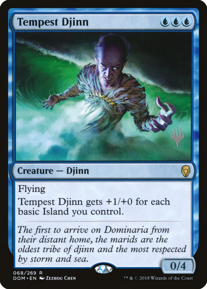Tempest Djinn (Promo Pack) [Dominaria Promos] | Good Games Cannington