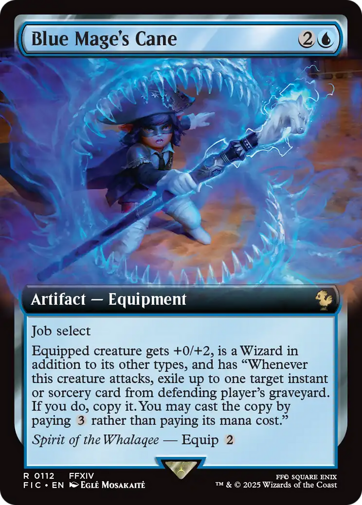 Blue Mage's Cane (Extended Art) [FINAL FANTASY Commander] | Good Games Cannington