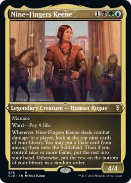 Nine Fingers Keene Foil Etched 546 (Commander Legends: Battle for Baldur's Gate)  - Foil | Good Games Cannington