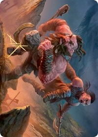 Dwarven Reinforcements Art Card (Gold-Stamped Signature) [Kaldheim Art Series] | Good Games Cannington