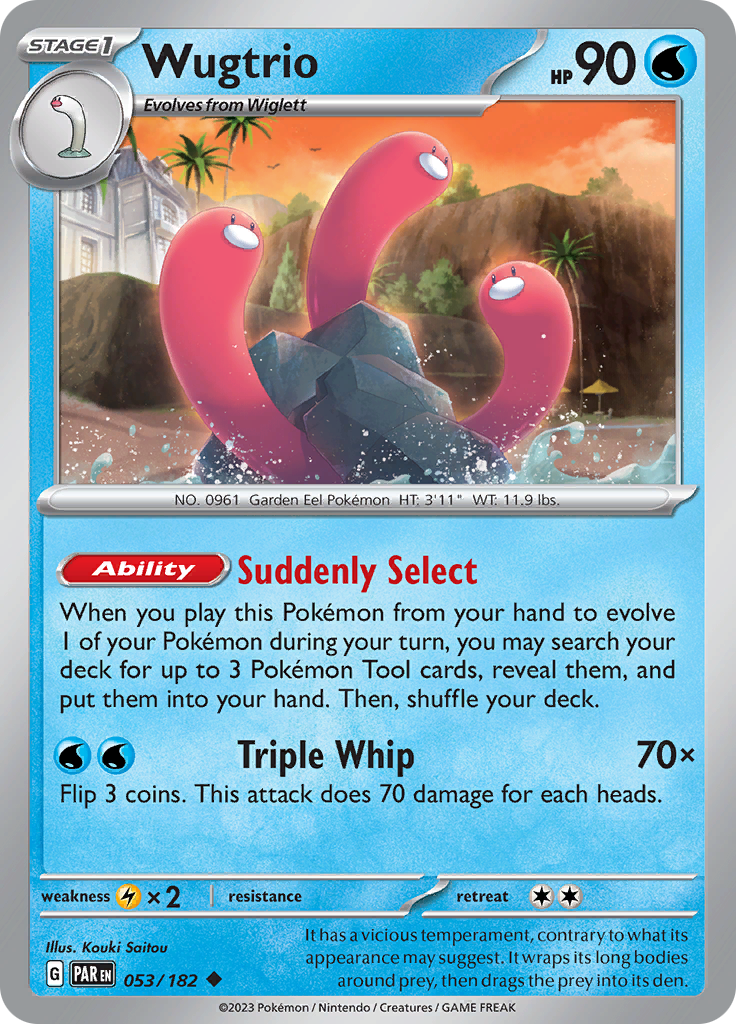 Wugtrio (053/182) [Scarlet & Violet: Paradox Rift] | Good Games Cannington
