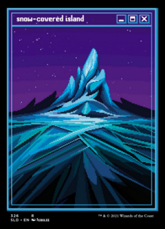 Snow-Covered Island (Foil Etched) [Secret Lair Drop Series] | Good Games Cannington