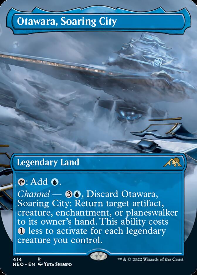 Otawara, Soaring City (Borderless Alternate Art) [Kamigawa: Neon Dynasty] | Good Games Cannington