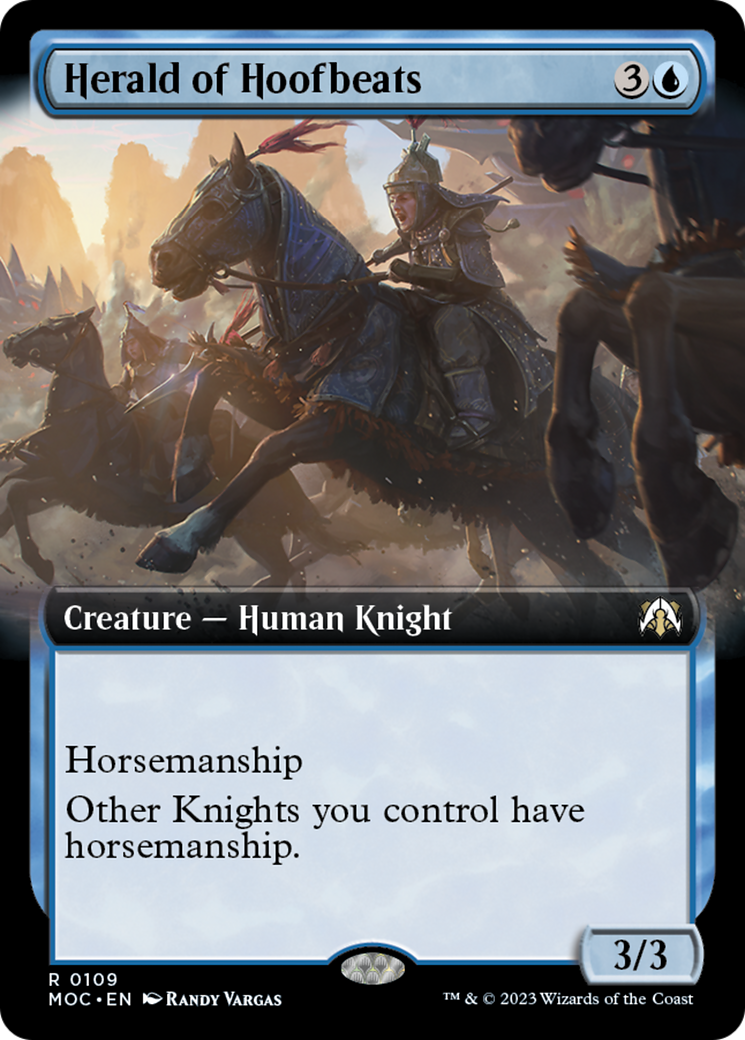 Herald of Hoofbeats (Extended Art) [March of the Machine Commander] | Good Games Cannington