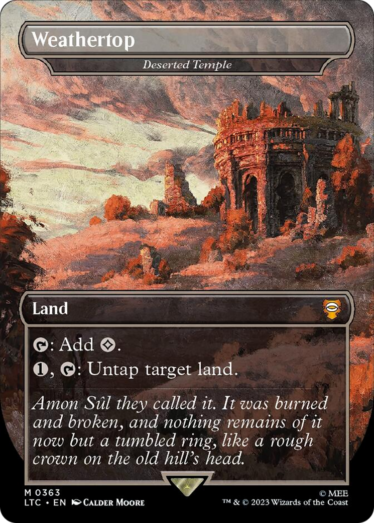 Weathertop - Deserted Temple [The Lord of the Rings: Tales of Middle-Earth Commander] | Good Games Cannington