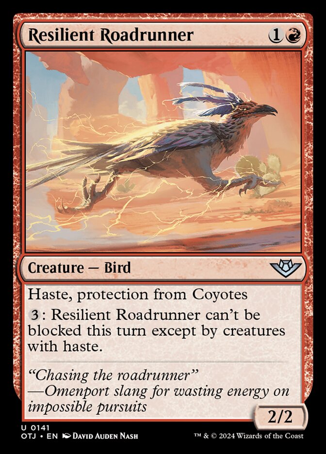 Resilient Roadrunner 141 (Outlaws of Thunder Junction)  | Good Games Cannington