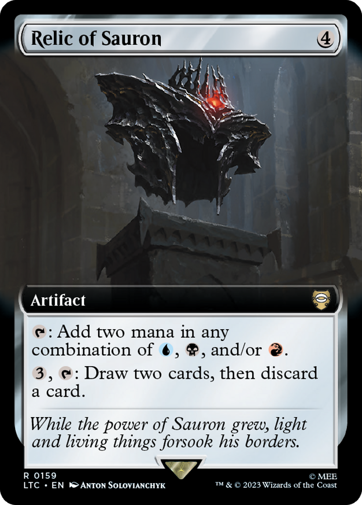 Relic of Sauron (Extended Art) [The Lord of the Rings: Tales of Middle-Earth Commander] | Good Games Cannington
