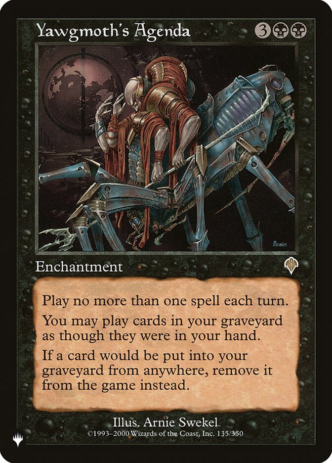 Yawgmoth's Agenda [The List] | Good Games Cannington