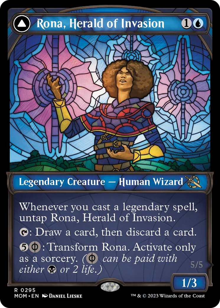 Rona, Herald of Invasion // Rona, Tolarian Obliterator (Showcase Planar Booster Fun) [March of the Machine] | Good Games Cannington