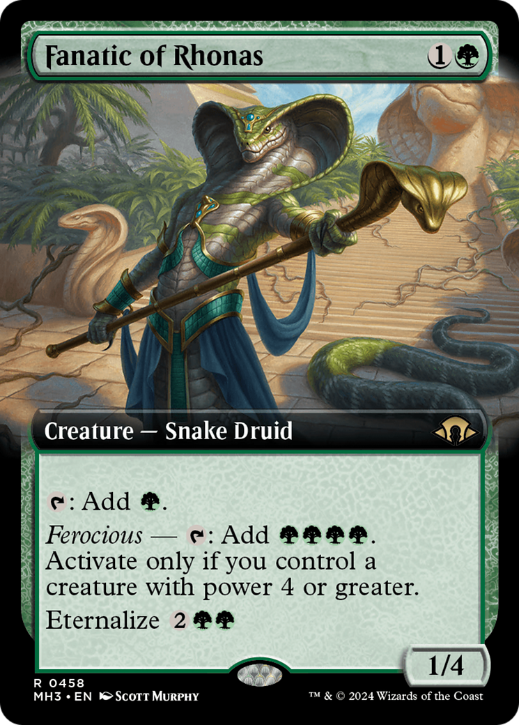Fanatic of Rhonas (Extended Art) [Modern Horizons 3] | Good Games Cannington