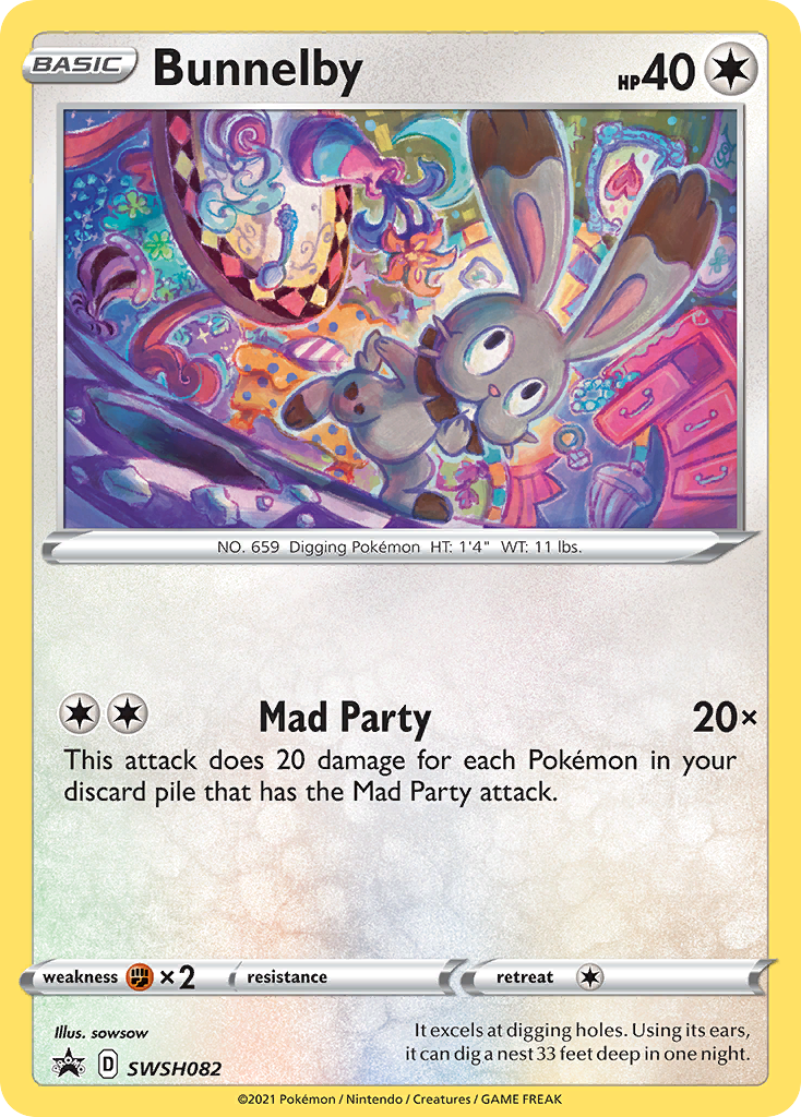 Bunnelby (SWSH082) [Sword & Shield: Black Star Promos] | Good Games Cannington