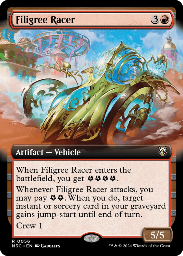 Filigree Racer (Extended Art) [Modern Horizons 3 Commander] | Good Games Cannington