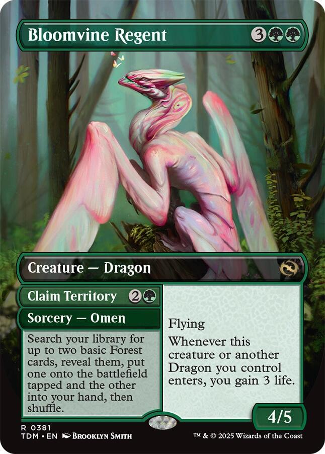 Bloomvine Regent // Claim Territory 381/291 (Tarkir: Dragonstorm)  - Borderless | Good Games Cannington