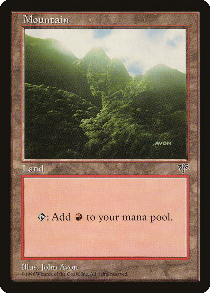 Mountain (Green Signature) [Mirage] | Good Games Cannington