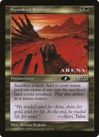 Squandered Resources (Oversized) [Oversize Cards] | Good Games Cannington
