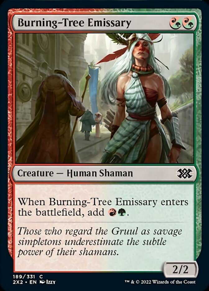 Burning-Tree Emissary [Double Masters 2022] | Good Games Cannington