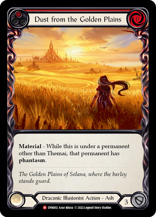 Dust from the Golden Plains [DYN002] (Dynasty)  Rainbow Foil | Good Games Cannington