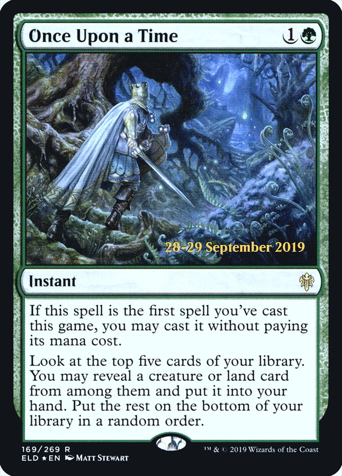 Once Upon a Time [Throne of Eldraine Prerelease Promos] | Good Games Cannington