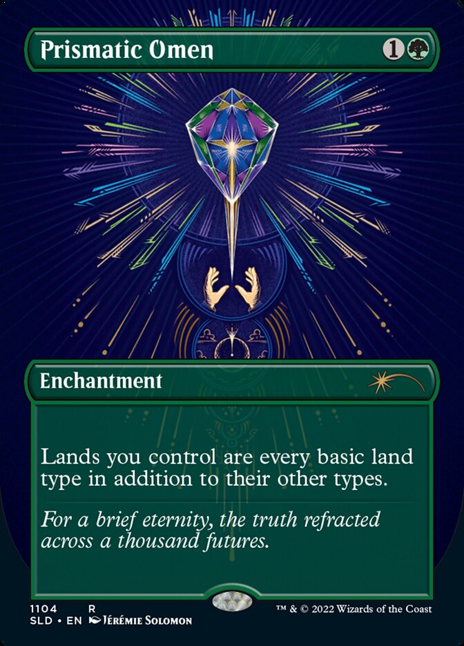 Prismatic Omen (Borderless) [Secret Lair Drop Series] | Good Games Cannington