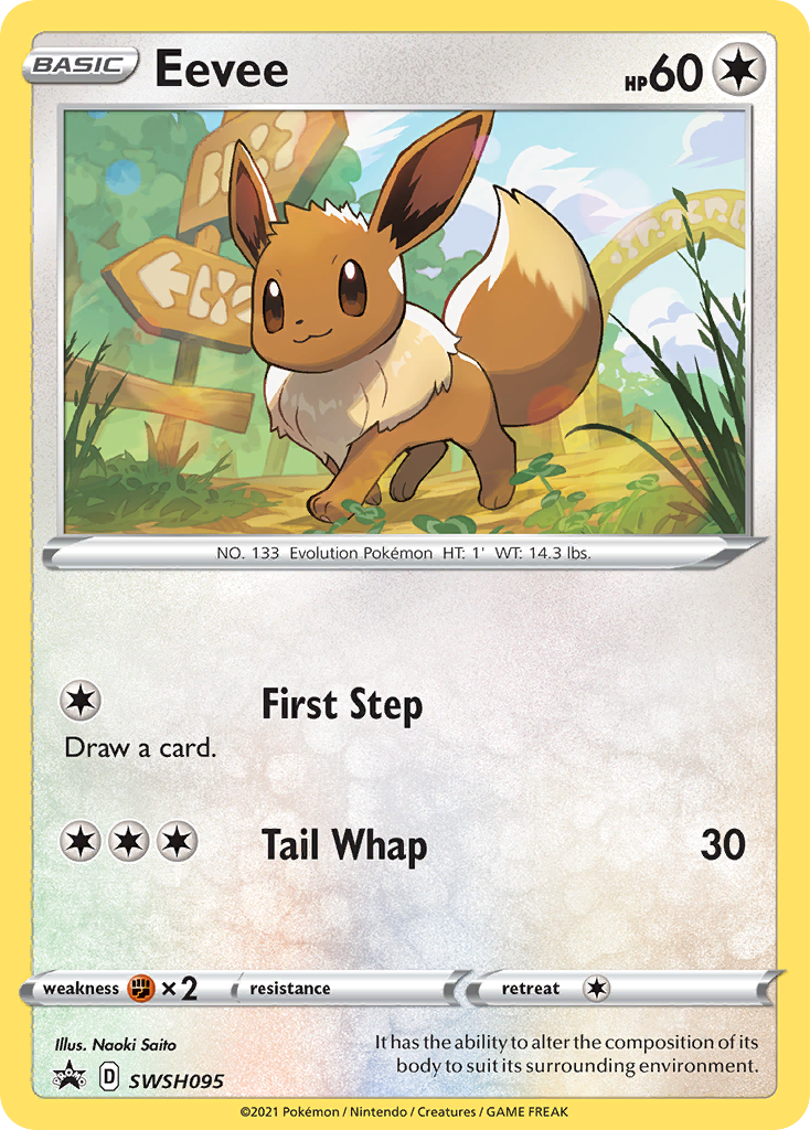 Eevee (SWSH095) [Sword & Shield: Black Star Promos] | Good Games Cannington