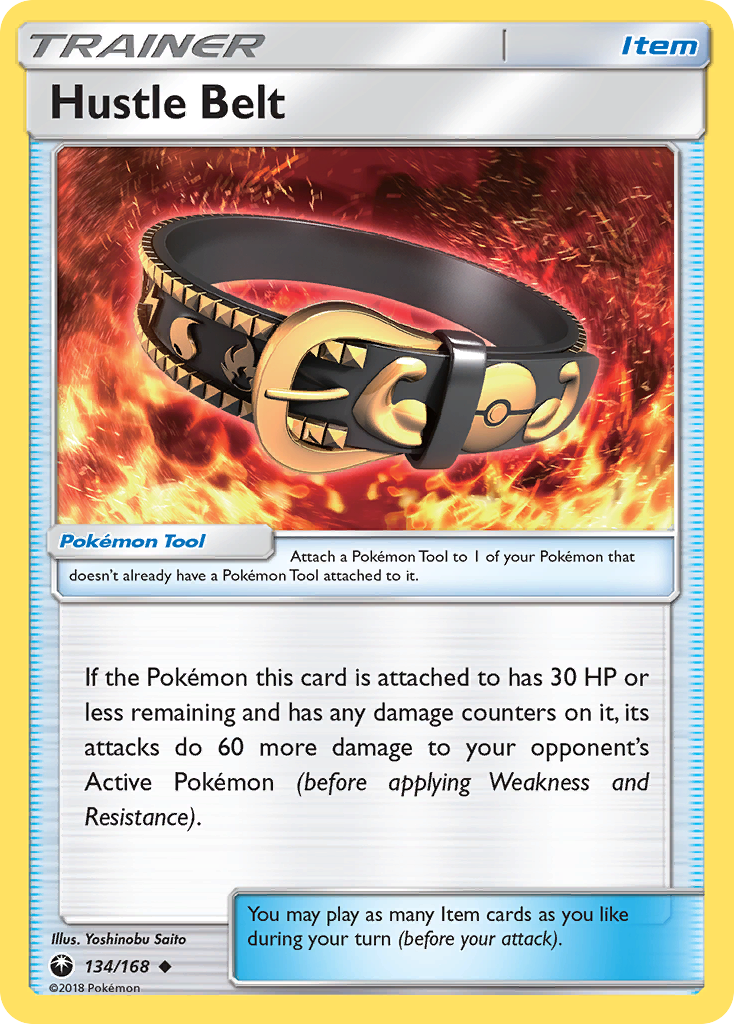 Hustle Belt (134/168) [Sun & Moon: Celestial Storm] | Good Games Cannington