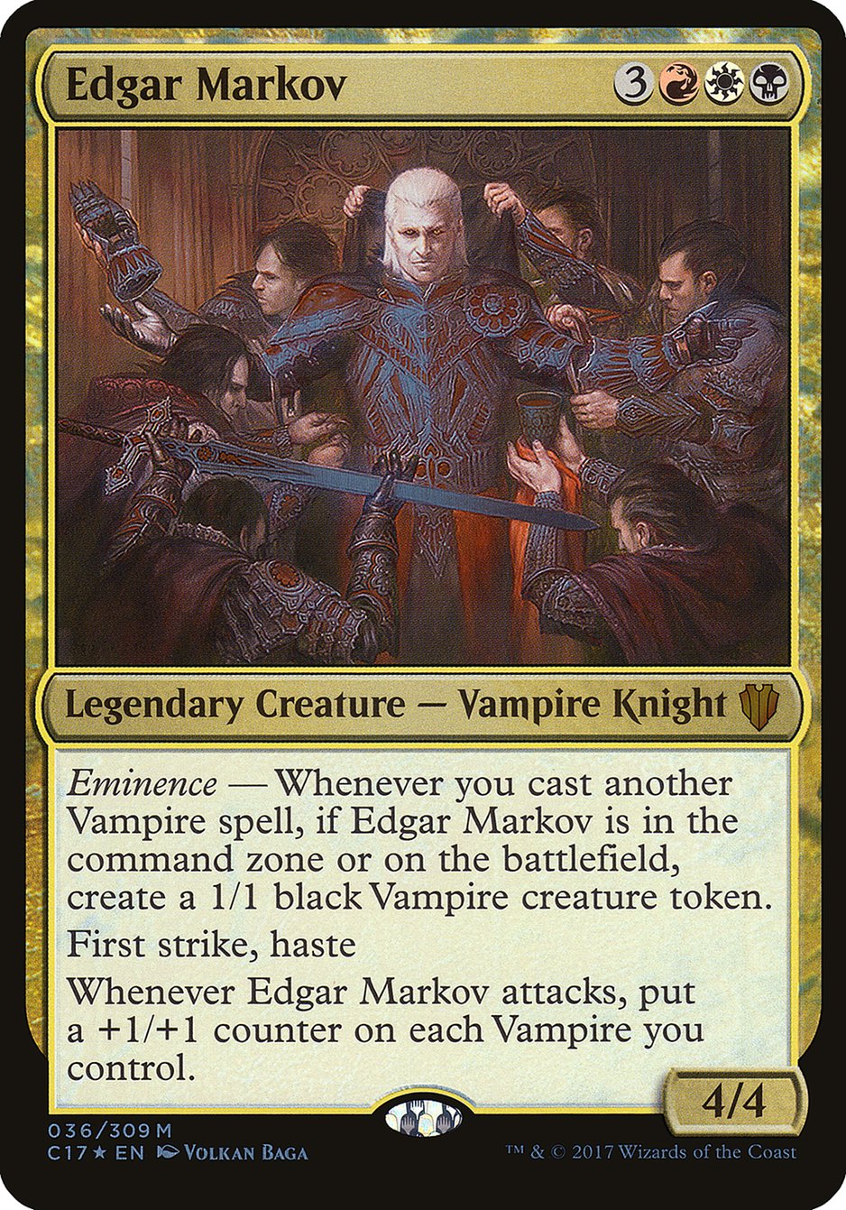 Edgar Markov (Oversized) [Commander 2017 Oversized] | Good Games Cannington